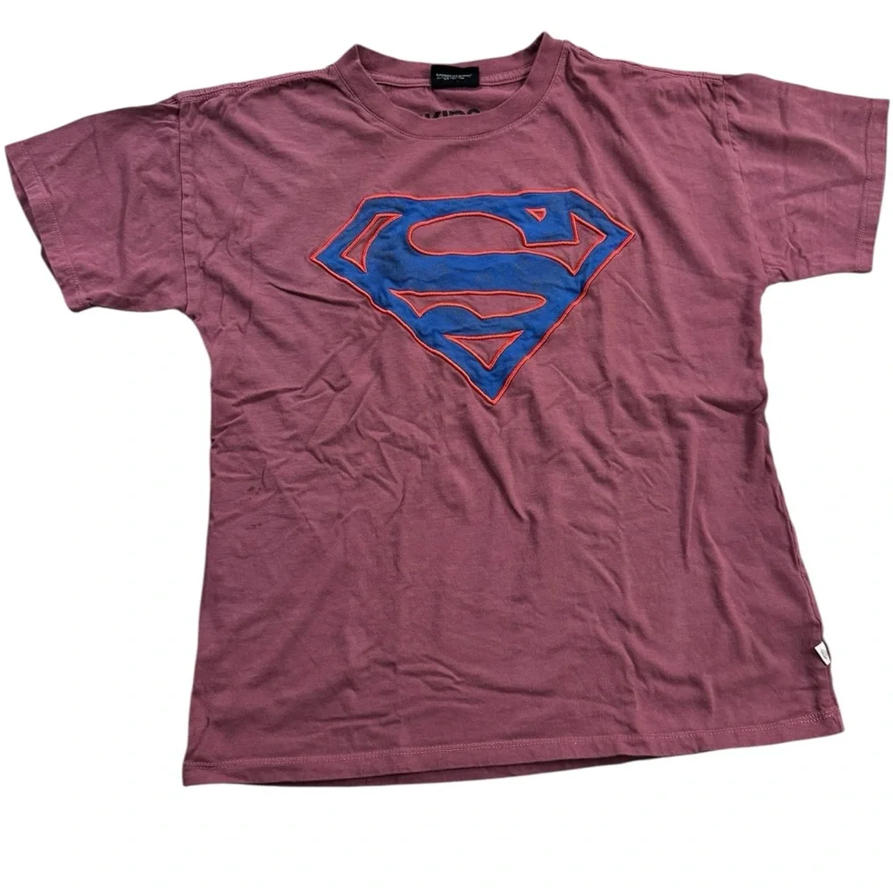 Cotton On | DC Superman Superhero Comics Size 13-14 Boys Kids Collab Pink Tee